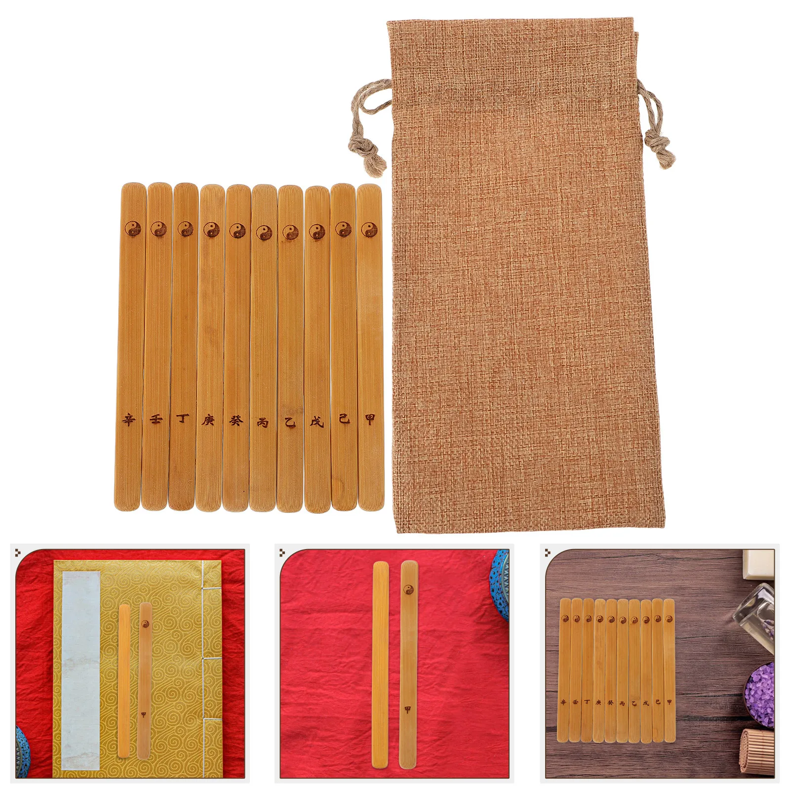 10Pcs Jing Bamboo Divination Sticks Chinese Fortune Sticks for Destiny Prediction Decision Making Cultural Heritage
10Pcs Jing Bamboo Divination Sticks Chinese Fortune Sticks for Destiny Prediction Decision Making Cultural Heritage