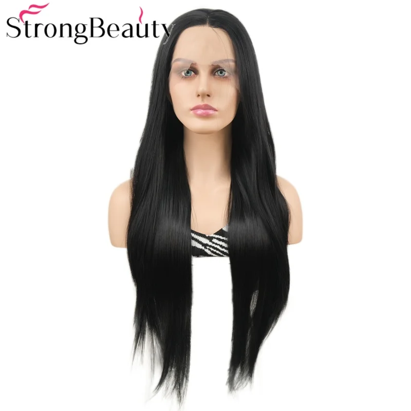 StrongBeauty Long Straight 13x3 Lace Front Synthetic Black Wigs Women Wig Heat Ok Hair
StrongBeauty Long Straight 13x3 Lace Front Synthetic Black Wigs Women Wig Heat Ok Hair