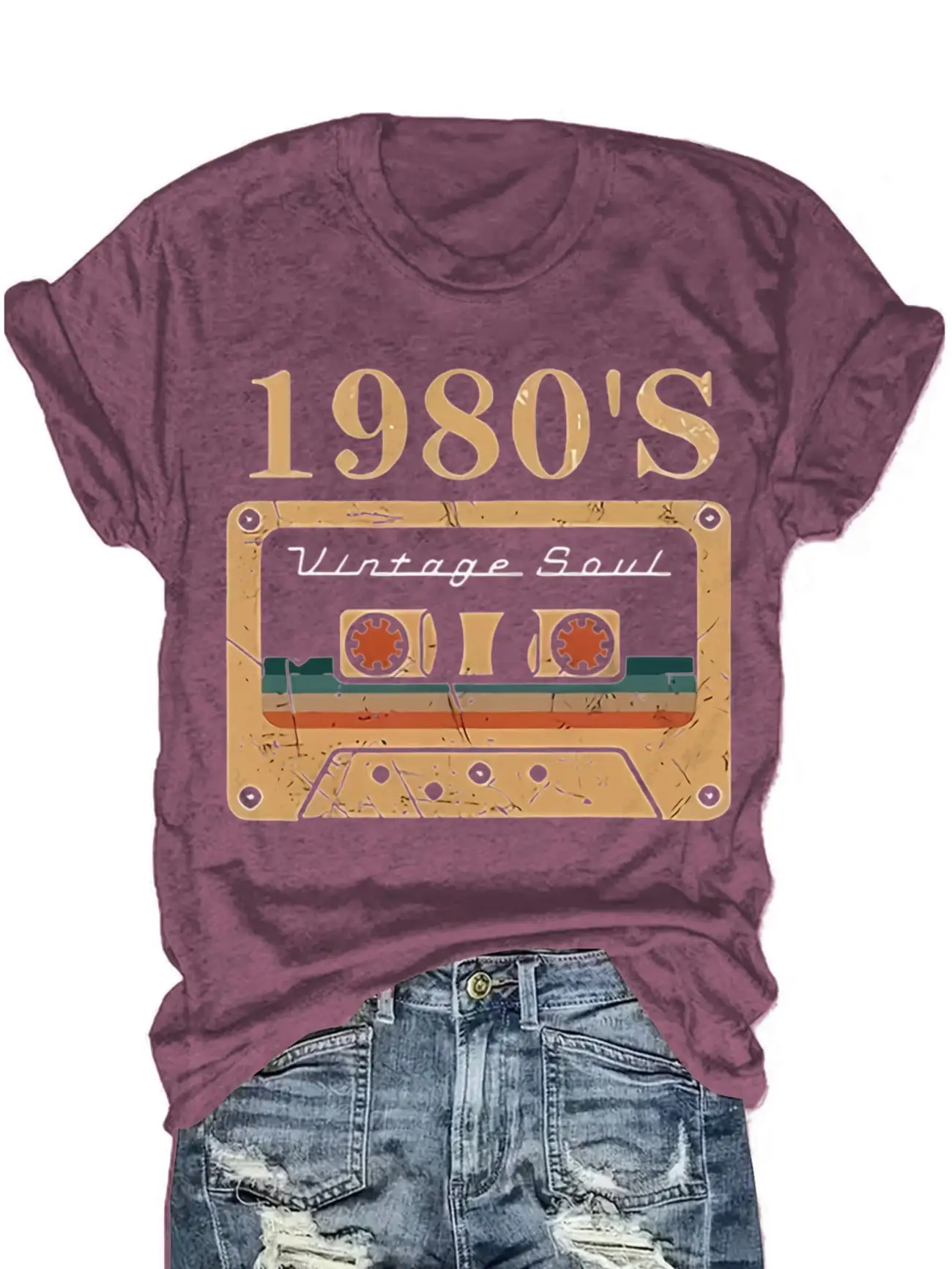 Plus Size Women's Short Sleeve T-Shirt Vintage Soul Cassette Tape Design Spring and Summer Must-Haves summer outfits women's
Plus Size Women's Short Sleeve T-Shirt Vintage Soul Cassette Tape Design Spring and Summer Must-Haves summer outfits women's