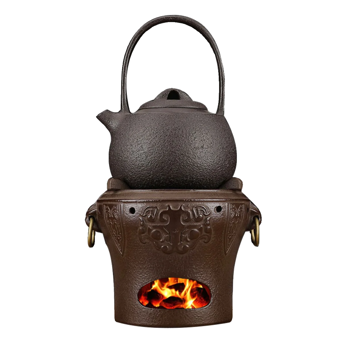 Tea boiling furnace, cast iron pot, tea boiling machine, wind furnace, open flame, outdoor, indoor enclosed stove, tea boiling
Tea boiling furnace, cast iron pot, tea boiling machine, wind furnace, open flame, outdoor, indoor enclosed stove, tea boiling