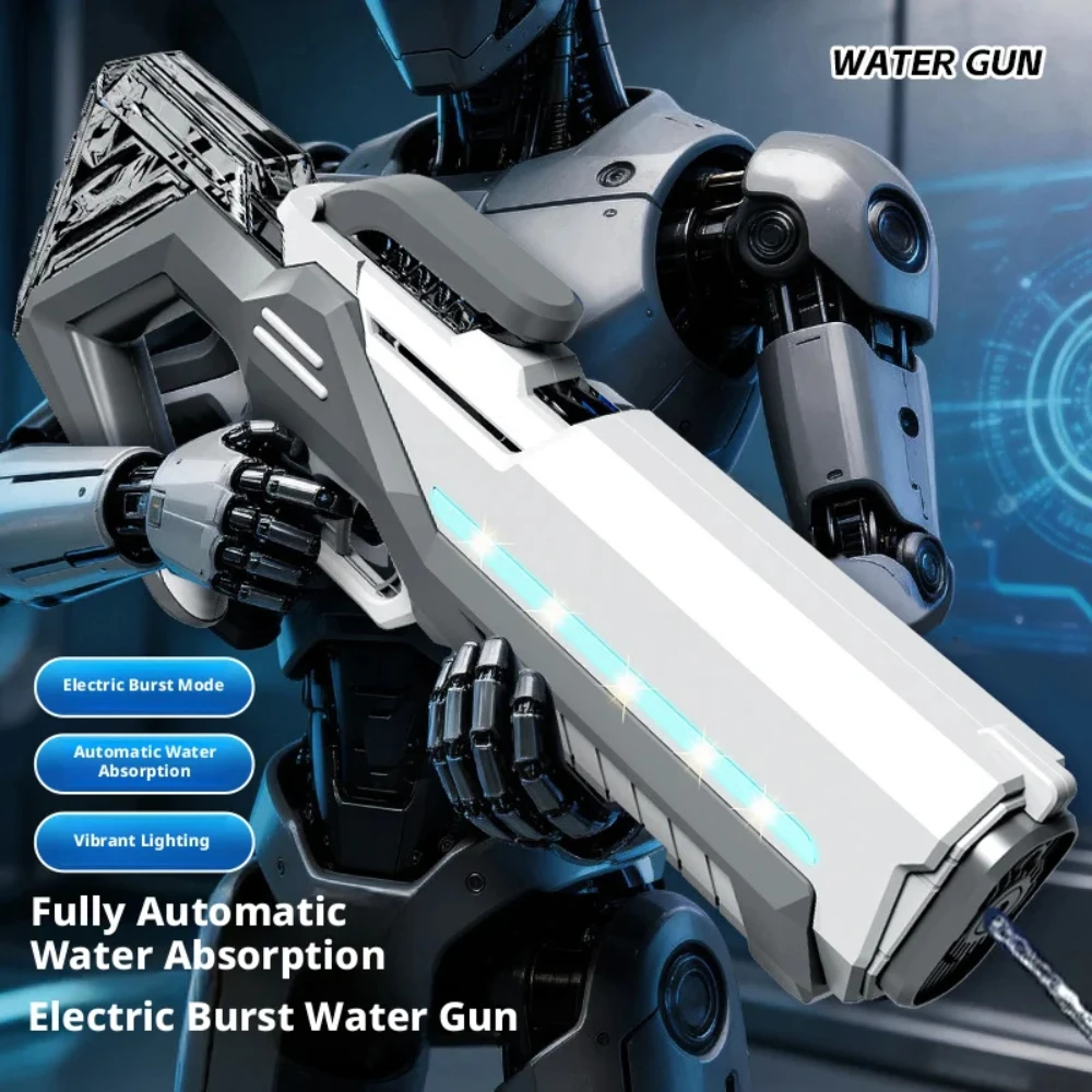 Electric Water Gun Fully Automatic Water Squirt Gun Multi Shot Shooting Water Blaster Toy for Summer Outdoor
Electric Water Gun Fully Automatic Water Squirt Gun Multi Shot Shooting Water Blaster Toy for Summer Outdoor