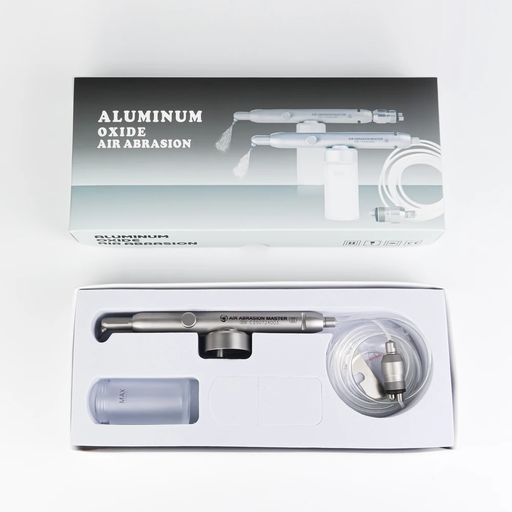 Dentistry Aluminum oxide sandblasting gun Orthodontic Air polishing Use 27-90 micron alumina powder 2-hole/4-hole connect
Dentistry Aluminum oxide sandblasting gun Orthodontic Air polishing Use 27-90 micron alumina powder 2-hole/4-hole connect