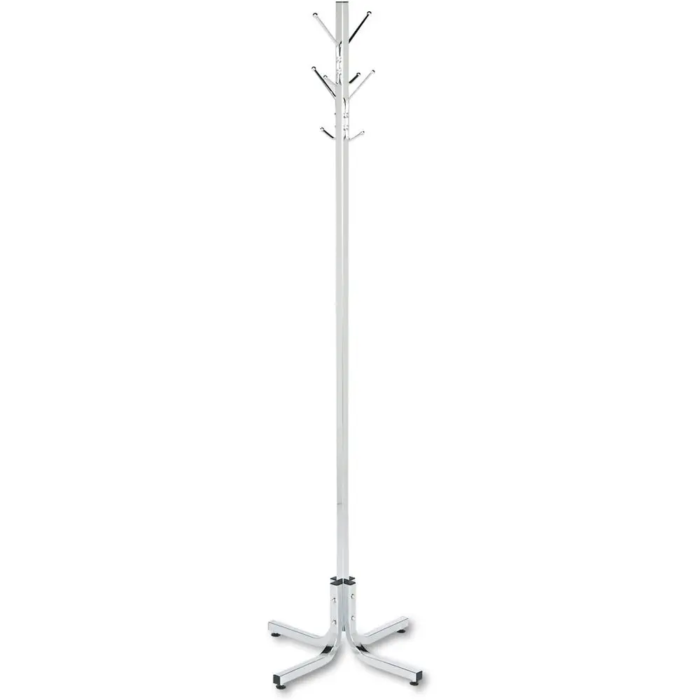 Chrome Finish Double-Hook Coat Rack Tree for 4 Garments
Chrome Finish Double-Hook Coat Rack Tree for 4 Garments