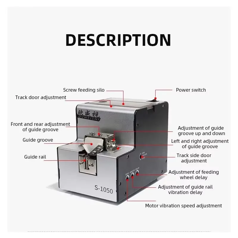 110V-220V M1-M5 Feeder Tools Track Screw Supply Arrangement Machine Screw Feeder Digital Display Fully Automatic Screw Machine
110V-220V M1-M5 Feeder Tools Track Screw Supply Arrangement Machine Screw Feeder Digital Display Fully Automatic Screw Machine