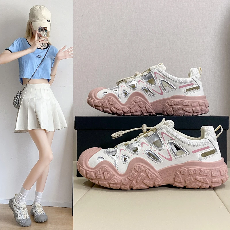 2026 Summer New Women Hollow Out Casual Sandals, Lightweight Running Sports Shoes, Anti-slip Wear-resistant Outdoor Hiking Shoes
2026 Summer New Women Hollow Out Casual Sandals, Lightweight Running Sports Shoes, Anti-slip Wear-resistant Outdoor Hiking Shoes