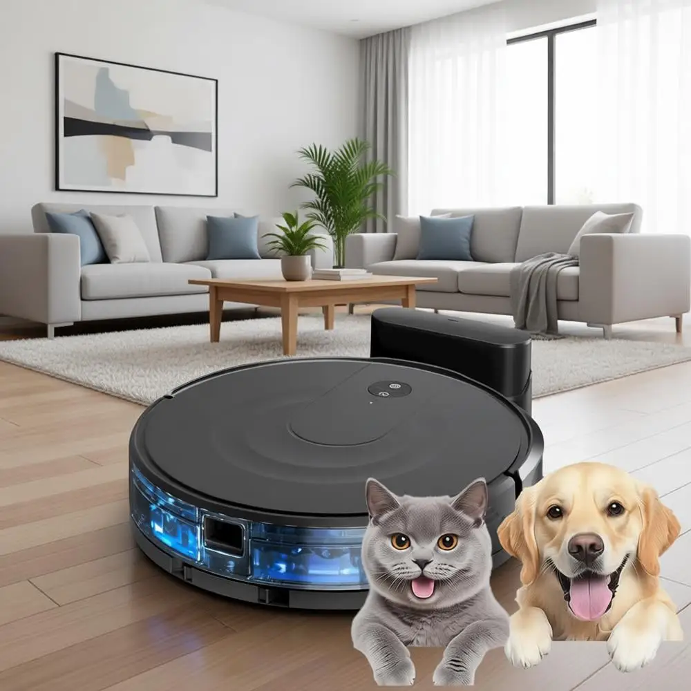 Робот-пылесос 9000Pa с интеллектуальной навигацией LiNavigation, ультратонкий, с управлением через приложение и голосом, идеально подходит для шерсти животных, ковров и твердых полов
Робот-пылесос 9000Pa с интеллектуальной навигацией LiNavigation, ультратонкий, с управлением через приложение и голосом, идеально подходит для шерсти животных, ковров и твердых полов