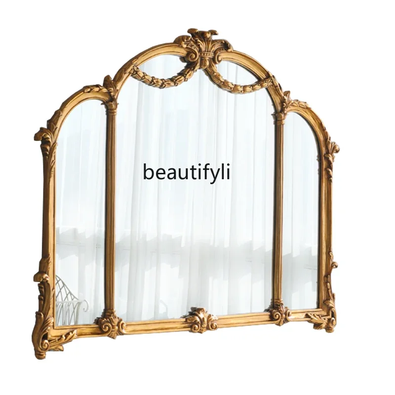 xx1European carved wall hanging three-sided folding mirror living room background wall retro French makeup mirror
xx1European carved wall hanging three-sided folding mirror living room background wall retro French makeup mirror