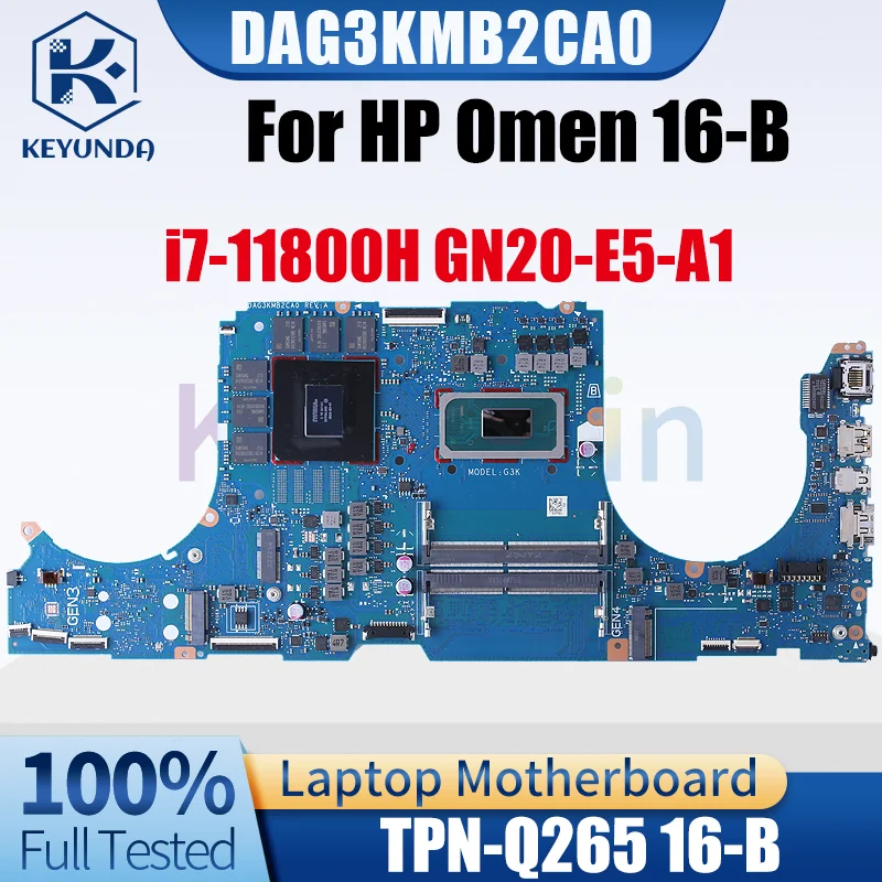 DAG3KMB2CA0 For HP Omen 16-B Notebook Mainboard TPN-Q265 Core i7-11800H GN20-E5-A1 RTX3070 8G Laptop Motherboard Tested
DAG3KMB2CA0 For HP Omen 16-B Notebook Mainboard TPN-Q265 Core i7-11800H GN20-E5-A1 RTX3070 8G Laptop Motherboard Tested