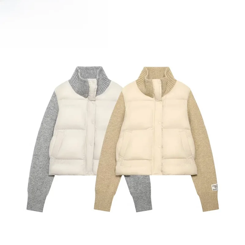 Модная вязаная куртка с пэчворком из хлопка, женская верхняя одежда, теплая, ветрозащитная, осенняя новинка, женское пальто
Модная вязаная куртка с пэчворком из хлопка, женская верхняя одежда, теплая, ветрозащитная, осенняя новинка, женское пальто