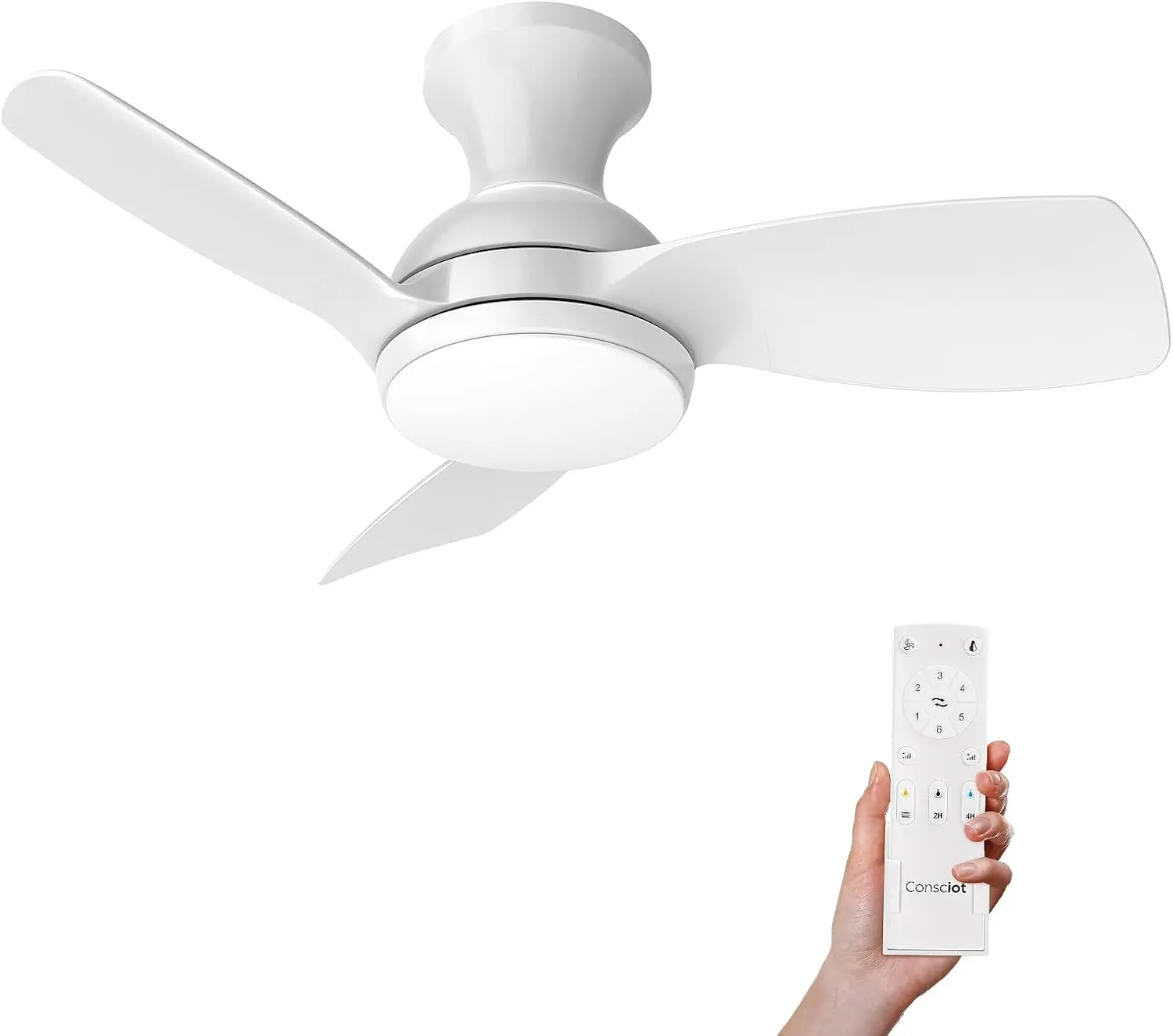 Consciot Ceiling Fan, 30 Inch Ceiling Fan With Lights Remote Control, White Low Profile Modern Ceiling Fan, Flush Mount,
Consciot Ceiling Fan, 30 Inch Ceiling Fan With Lights Remote Control, White Low Profile Modern Ceiling Fan, Flush Mount,