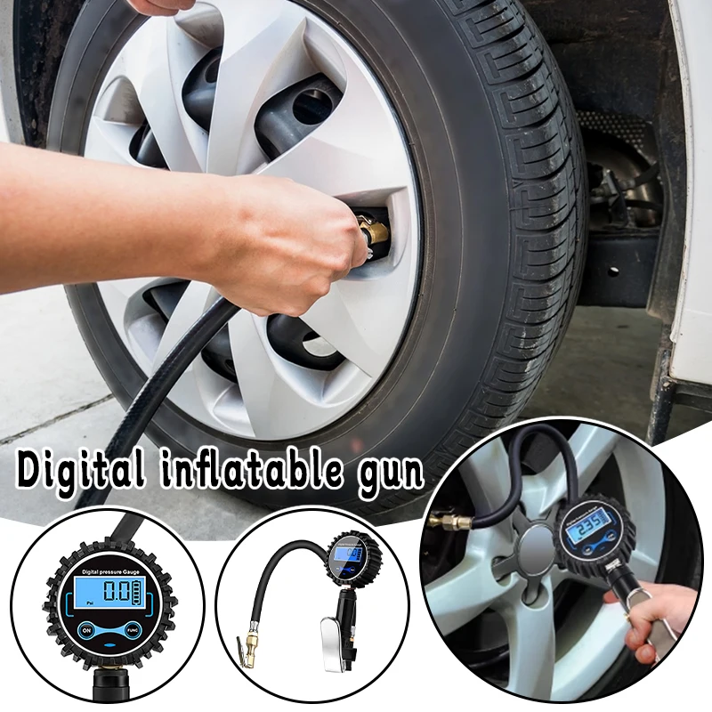1Set Inflation Monitoring Manometer Aluminum Alloy Air Line Clip-on Tyre Pump Tire Pressure Inflator Gauge Universal LCD Digital
1Set Inflation Monitoring Manometer Aluminum Alloy Air Line Clip-on Tyre Pump Tire Pressure Inflator Gauge Universal LCD Digital