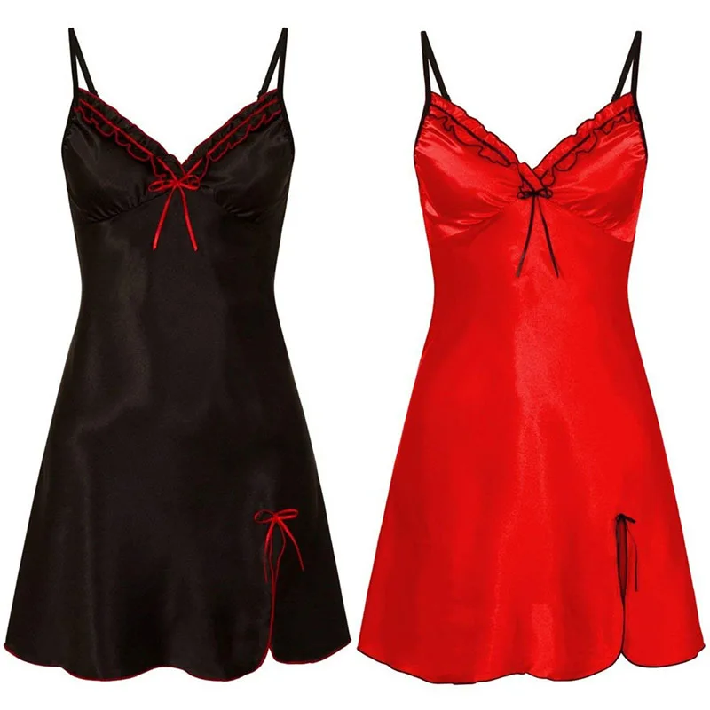 Sexy V-Neck Temptation Halter Nightgown Female Lace Lace Home Pajamas Hollow A-Line Skirt Haltersolid Sleepwear Black Homewear
Sexy V-Neck Temptation Halter Nightgown Female Lace Lace Home Pajamas Hollow A-Line Skirt Haltersolid Sleepwear Black Homewear