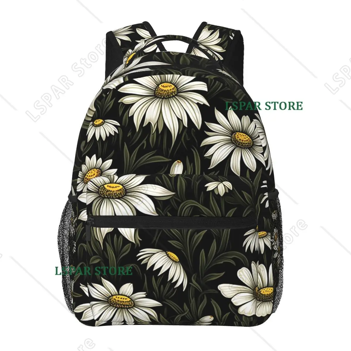 Cartoon White Daisy And Black Leaves Student Backpack School Bag Hiking Travel Daypack for Men Women Bookbag Shoulder Bags
Cartoon White Daisy And Black Leaves Student Backpack School Bag Hiking Travel Daypack for Men Women Bookbag Shoulder Bags