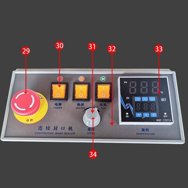 FRB-770 Band Sealer Panel Spare Part Switch Temperature Controller Potentiometer
FRB-770 Band Sealer Panel Spare Part Switch Temperature Controller Potentiometer