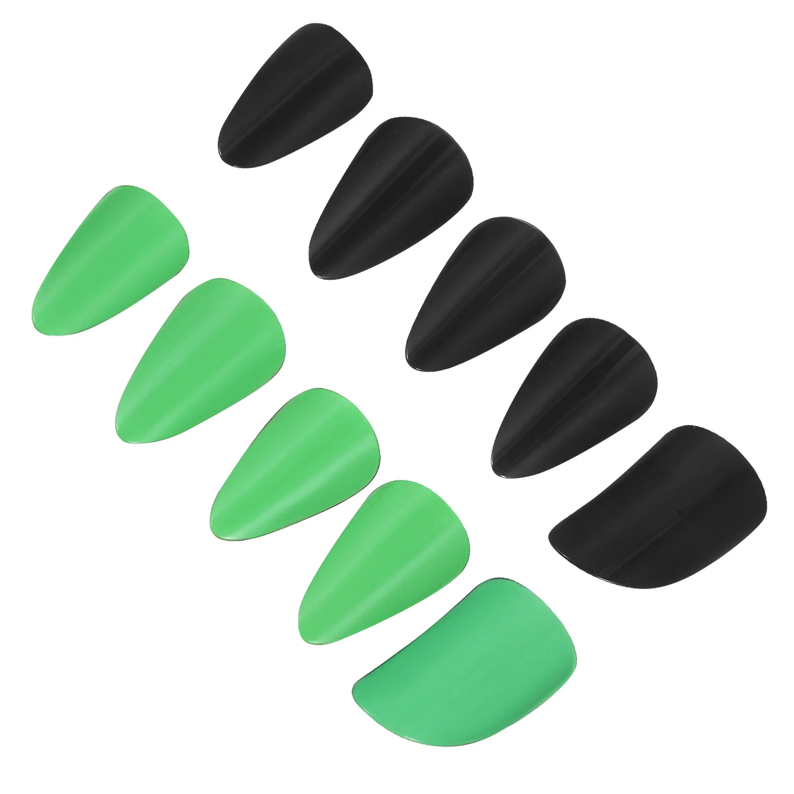10pcs Pipa Nails Professional Wear-Resistant False Finger Picks Deep Green Black Large Size For Chinese Stringed Instruments
10pcs Pipa Nails Professional Wear-Resistant False Finger Picks Deep Green Black Large Size For Chinese Stringed Instruments
