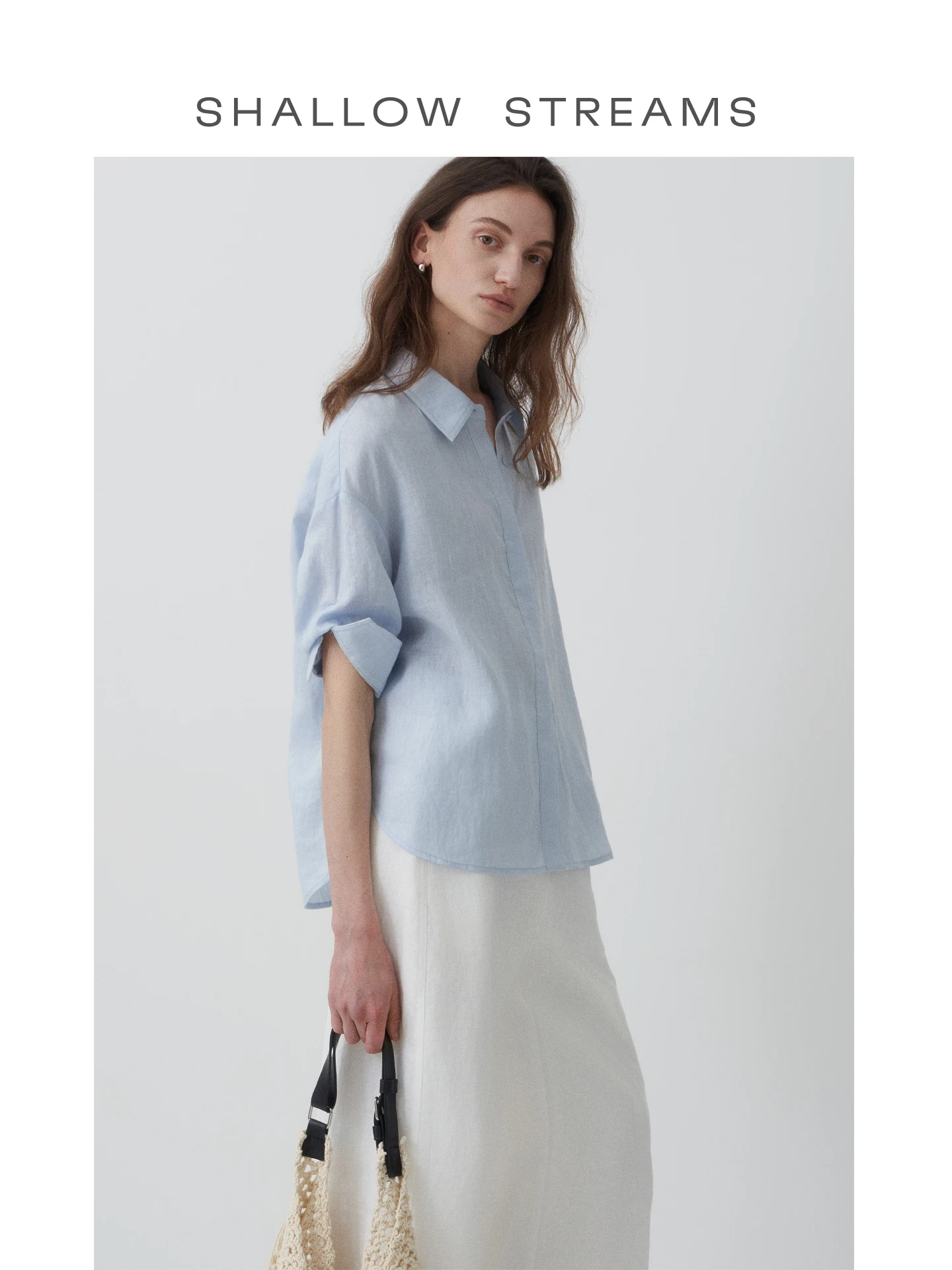 Natural Breathable Linen Shirt Women's Short Sleeve Loose Fit Casual Style Summer Top Light Blue Color Breathable Fabric
Natural Breathable Linen Shirt Women's Short Sleeve Loose Fit Casual Style Summer Top Light Blue Color Breathable Fabric