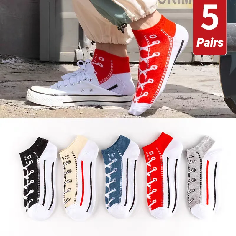 5Pairs Of Socks For Summer Thin Breathable Invisible Odor Resistant Sweat Absorbing Boat Sports Men's Fashion Cotton Comfortable
5Pairs Of Socks For Summer Thin Breathable Invisible Odor Resistant Sweat Absorbing Boat Sports Men's Fashion Cotton Comfortable