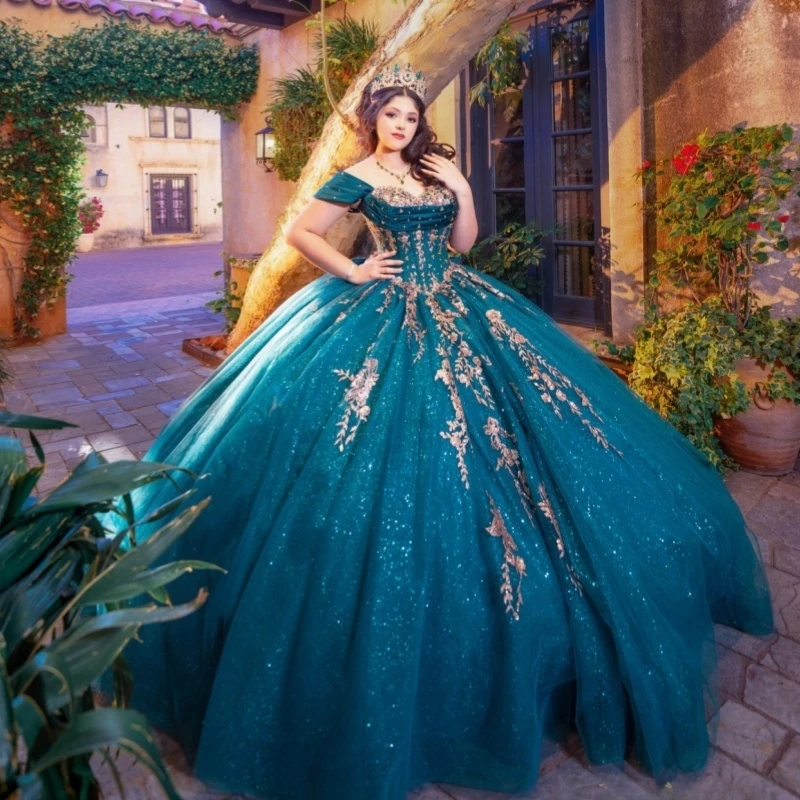 Морское синее блестящее платье Quinceanera, бальное платье с открытыми плечами и блестками, аппликация, кружево, бусины, бант, тюль, сладкое платье 16, Vestidos 15
Морское синее блестящее платье Quinceanera, бальное платье с открытыми плечами и блестками, аппликация, кружево, бусины, бант, тюль, сладкое платье 16, Vestidos 15