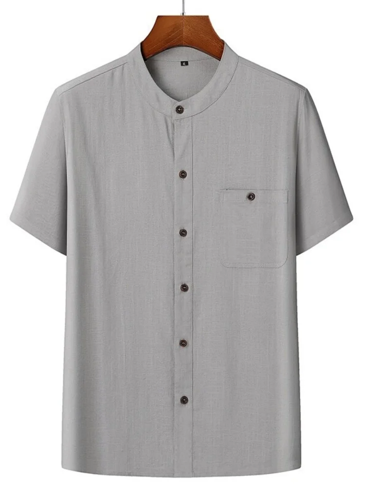 Мужская хлопково-льняная рубашка с коротким рукавом для свадебной церемонии, традиционная китайская одежда Ханьфу, летняя дышащая повседневная модная одежда
Мужская хлопково-льняная рубашка с коротким рукавом для свадебной церемонии, традиционная китайская одежда Ханьфу, летняя дышащая повседневная модная одежда
