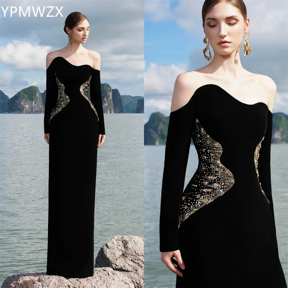 Customized Evening Dress Party Occasion Formal Women YPMWZX Off-the-shoulder Column Floor Length Skirts Bead Bespoke Occas
Customized Evening Dress Party Occasion Formal Women YPMWZX Off-the-shoulder Column Floor Length Skirts Bead Bespoke Occas