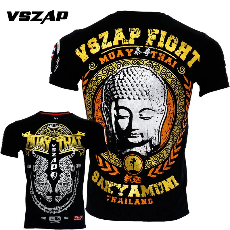 VSZAP Shakyamuni Men Fghting Muay Thai Boxing MMA Fighting Boxing Shirts For Short Sleeved T-shirt Male Muscle Fitness
VSZAP Shakyamuni Men Fghting Muay Thai Boxing MMA Fighting Boxing Shirts For Short Sleeved T-shirt Male Muscle Fitness