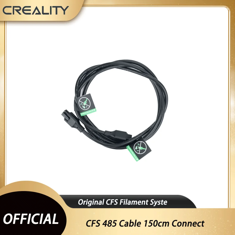 Creality Official CFS 485 Cable 150cm Connect K2 K1/K1 Max/K1C/K1 SE/Hi Combo/K2 Plus 3D Printers – Original CFS Filament Syste
Creality Official CFS 485 Cable 150cm Connect K2 K1/K1 Max/K1C/K1 SE/Hi Combo/K2 Plus 3D Printers – Original CFS Filament Syste
