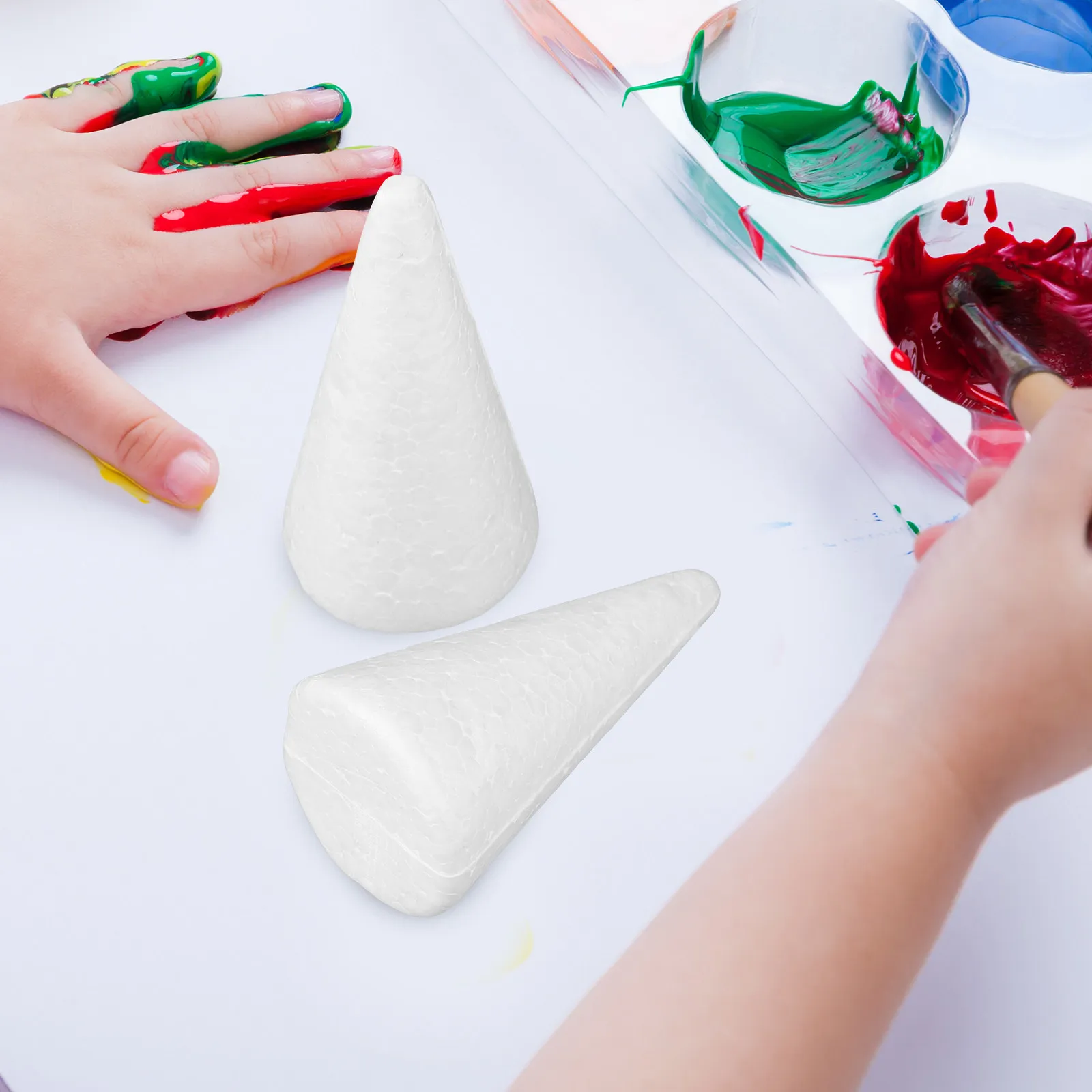 12Pcs White Craft Cone Set for DIY Holiday Ornaments Christmas Decorations Creative Projects Preschool Learning Activity
12Pcs White Craft Cone Set for DIY Holiday Ornaments Christmas Decorations Creative Projects Preschool Learning Activity