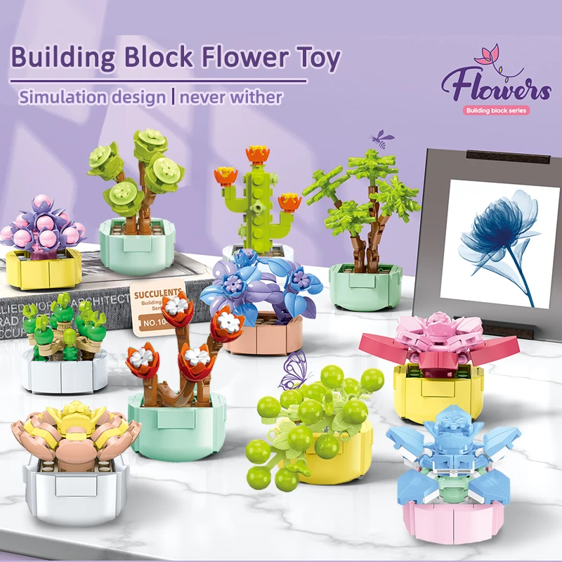 Flower Bouquet Building Block Bricks DIY Flowers Toys Valentine's Day Gift for Girls adults Kid Simulation Desktop Decorations
Flower Bouquet Building Block Bricks DIY Flowers Toys Valentine's Day Gift for Girls adults Kid Simulation Desktop Decorations