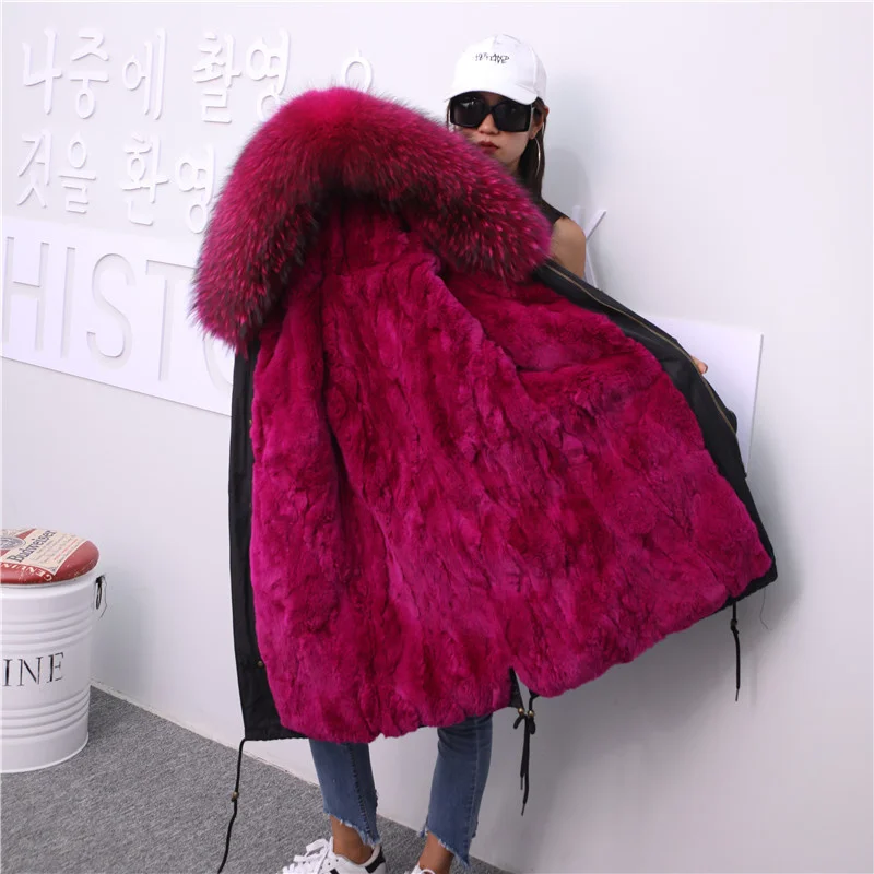 thikcer warm natural fur Oversive parkas female winter Long rabbit fur liner detachable fur coat real fox fur hooded coats F10
thikcer warm natural fur Oversive parkas female winter Long rabbit fur liner detachable fur coat real fox fur hooded coats F10