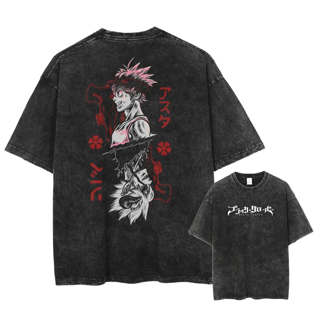 2026 Black Clover Asta Demon Form Anime T-shirt Vintage Washed Unisex Harajuku Streetwear Manga Graphic Print Casual Cotton Tee
2026 Black Clover Asta Demon Form Anime T-shirt Vintage Washed Unisex Harajuku Streetwear Manga Graphic Print Casual Cotton Tee