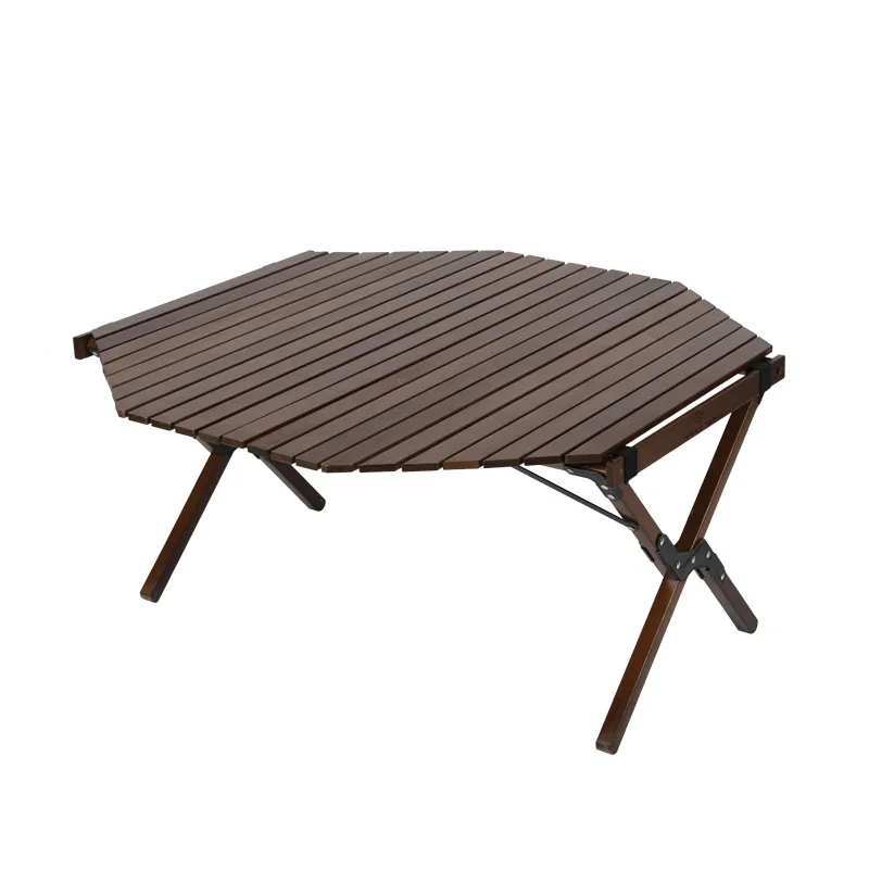 Camping Equipment Solid Wood Walnut Large Folding Table Beech Outdoor Octagonal Egg Roll Table
Camping Equipment Solid Wood Walnut Large Folding Table Beech Outdoor Octagonal Egg Roll Table
