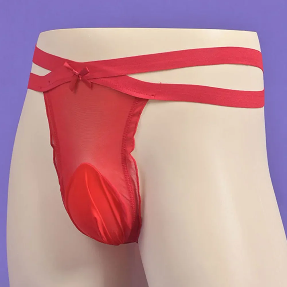 Sexy PantiesMen Cute Bow Bulge Pouch Lingerie Sissy Underwear Mesh Low Rise T-Back Thong Elastic G-String Underpants Knickers 
Sexy PantiesMen Cute Bow Bulge Pouch Lingerie Sissy Underwear Mesh Low Rise T-Back Thong Elastic G-String Underpants Knickers