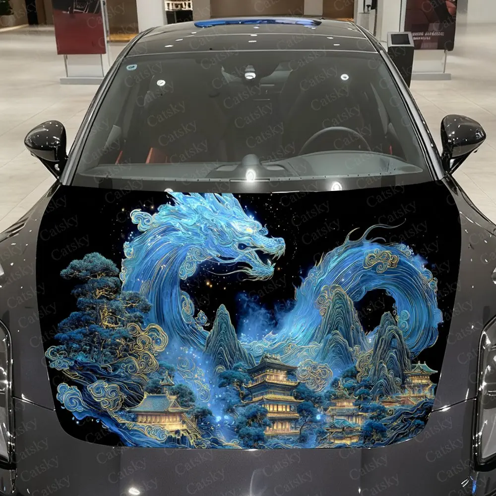 Phantom Blue Divine Dragon Car Vinyl Wrap, PVC Material Waterproof Car Hood Sticker, Self-Adhesive Scratch-Resistant Stickers fo
Phantom Blue Divine Dragon Car Vinyl Wrap, PVC Material Waterproof Car Hood Sticker, Self-Adhesive Scratch-Resistant Stickers fo
