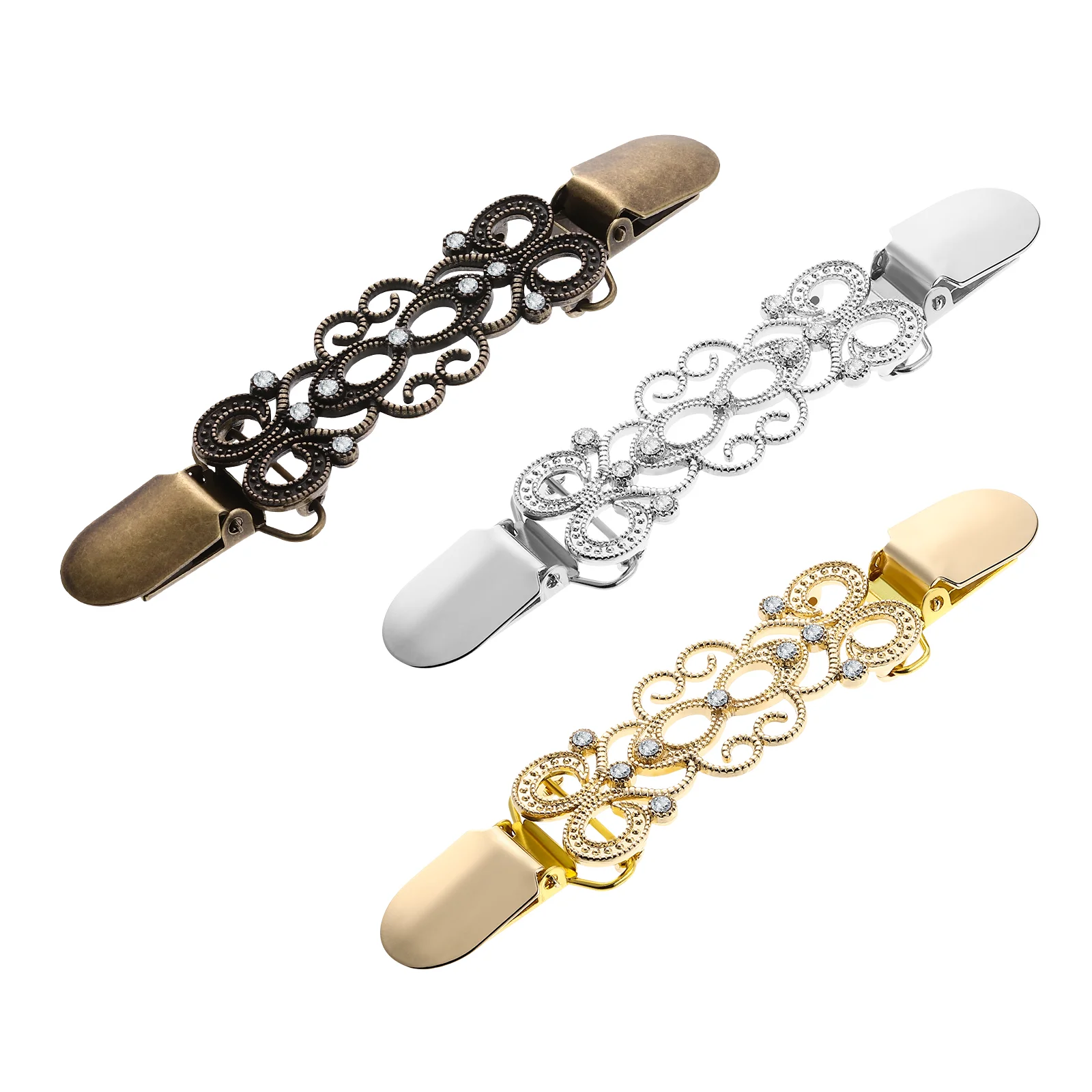 3 Pcs Sweater Rhinestone Clips Collar Vintage Clothes Accessories Alloy Dress Shawl Miss
3 Pcs Sweater Rhinestone Clips Collar Vintage Clothes Accessories Alloy Dress Shawl Miss