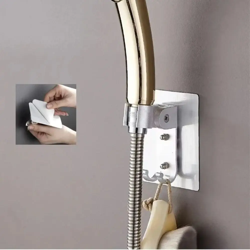 Strong Adhesive Backing Punch-Free Shower Head Bracket Durable Waterproof Material Smooth Edges Adjustable Wall Mounted Holder
Strong Adhesive Backing Punch-Free Shower Head Bracket Durable Waterproof Material Smooth Edges Adjustable Wall Mounted Holder