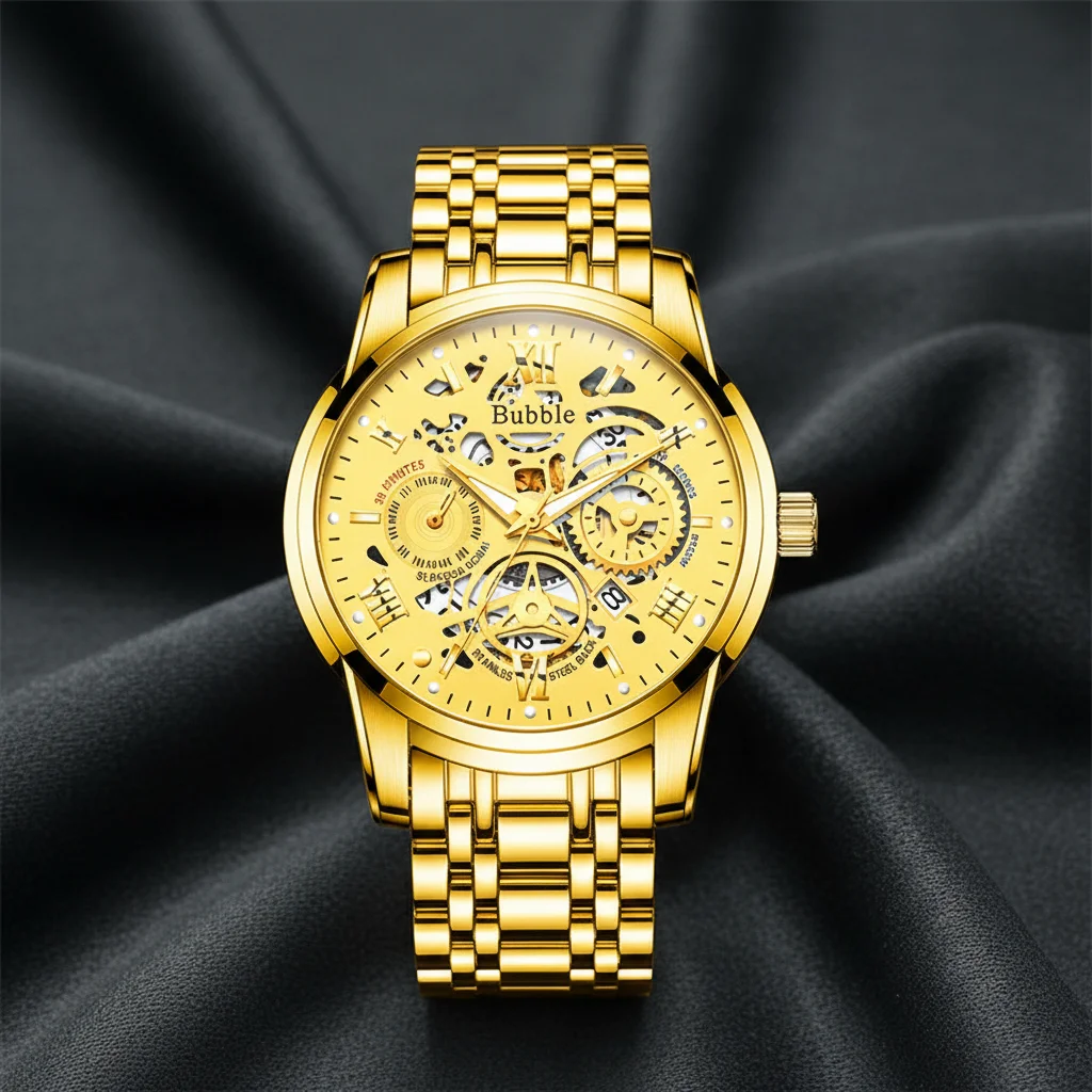 Automatic Quartz-Watch With Luminous And Waterproof Features For Business And Casual Use
Automatic Quartz-Watch With Luminous And Waterproof Features For Business And Casual Use