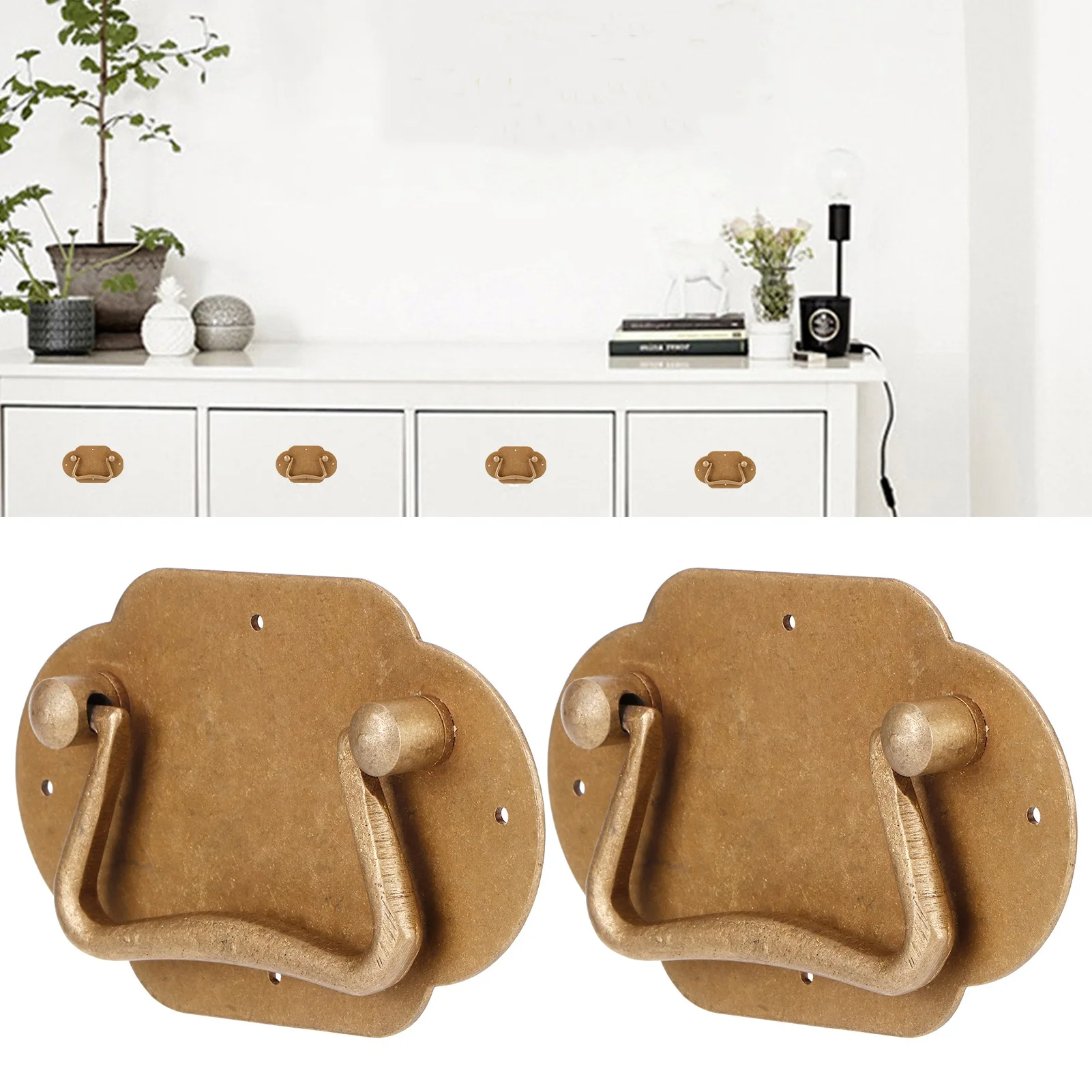2Set Copper Handle Antique Drawer Pull Handles Hardware for Cabinet Closet Wardrobe Furniture Accessories Handle Vintage Handle
2Set Copper Handle Antique Drawer Pull Handles Hardware for Cabinet Closet Wardrobe Furniture Accessories Handle Vintage Handle