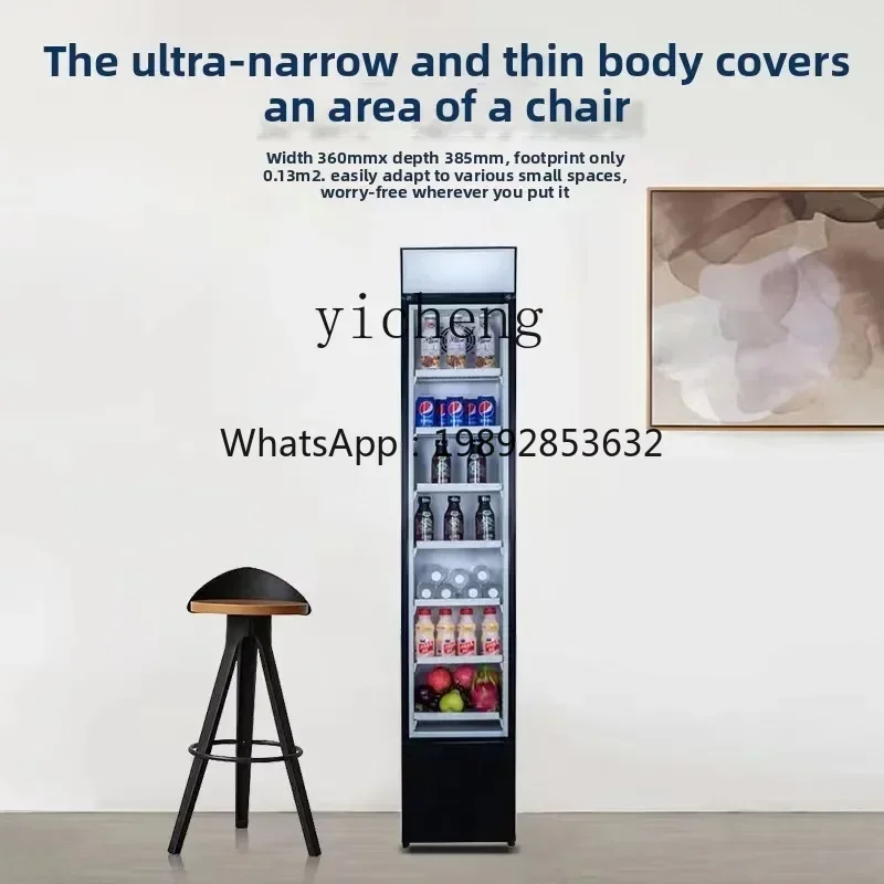 ultra-narrow and thin vertical freezer 105L small refrigerator wide business slender beverage refrigerated display cabinet
ultra-narrow and thin vertical freezer 105L small refrigerator wide business slender beverage refrigerated display cabinet