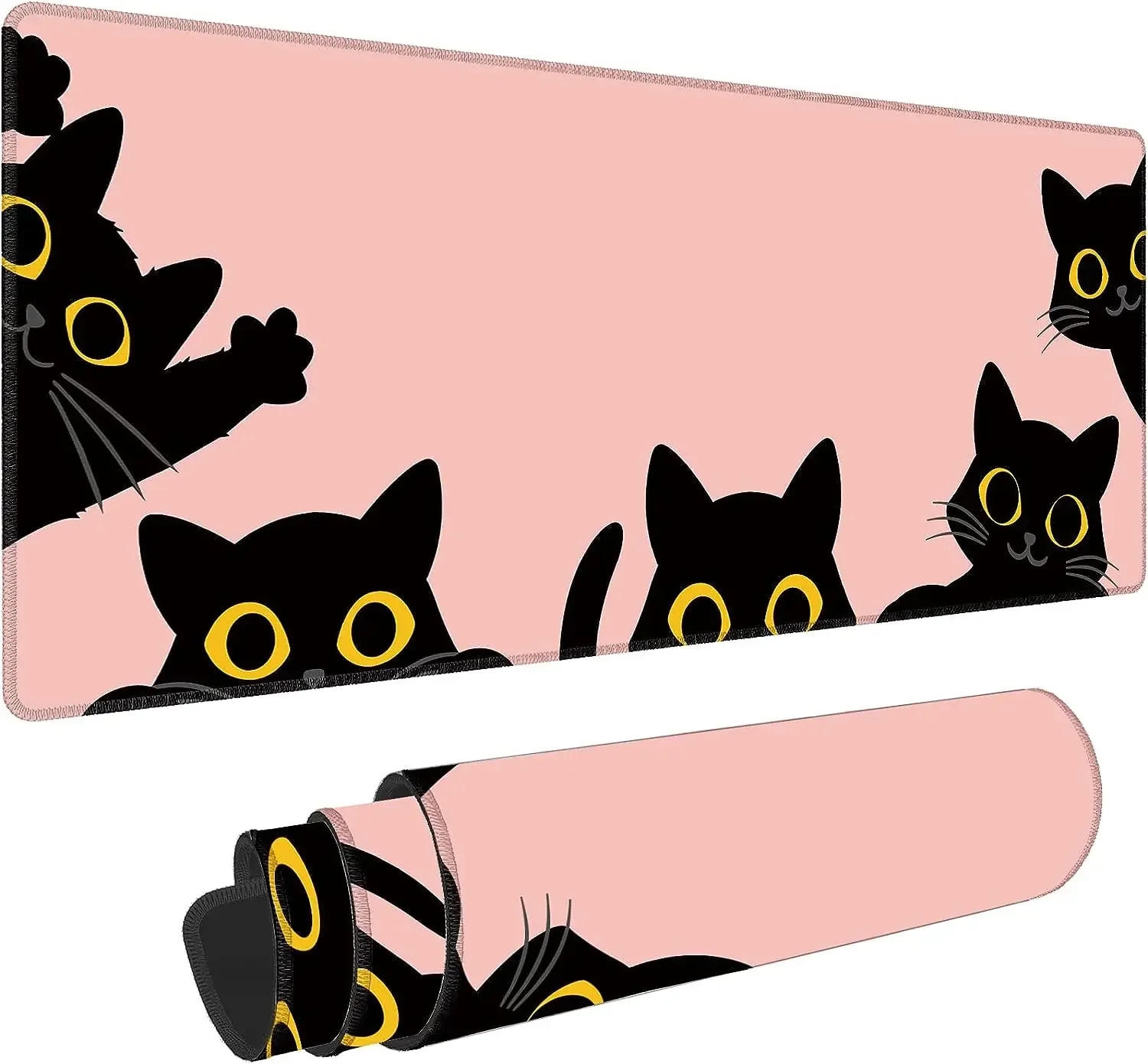 Pink Cute Cats Gaming Mouse Pad Non-Slip Rubber Mouse Pad with Stitched Edges Waterproof Mouse Mat for Office 31.5" x 11.8"
Pink Cute Cats Gaming Mouse Pad Non-Slip Rubber Mouse Pad with Stitched Edges Waterproof Mouse Mat for Office 31.5" x 11.8"