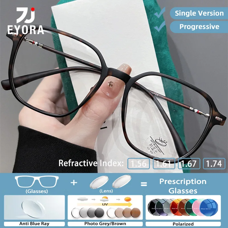 EYORA Fashion Skinny Face Reading Glasses for Women Myopia and Hyperopia Anti Blue Light Progressive Photochromic Glasses Lenses
EYORA Fashion Skinny Face Reading Glasses for Women Myopia and Hyperopia Anti Blue Light Progressive Photochromic Glasses Lenses