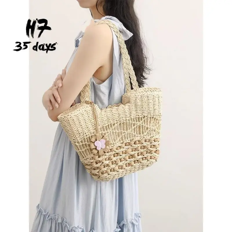 Straw Tote Pack Women's 2026 New Package Trendy Summer Beach Bags Casual Handbag Large Capacity One Shoulder Bag
Straw Tote Pack Women's 2026 New Package Trendy Summer Beach Bags Casual Handbag Large Capacity One Shoulder Bag