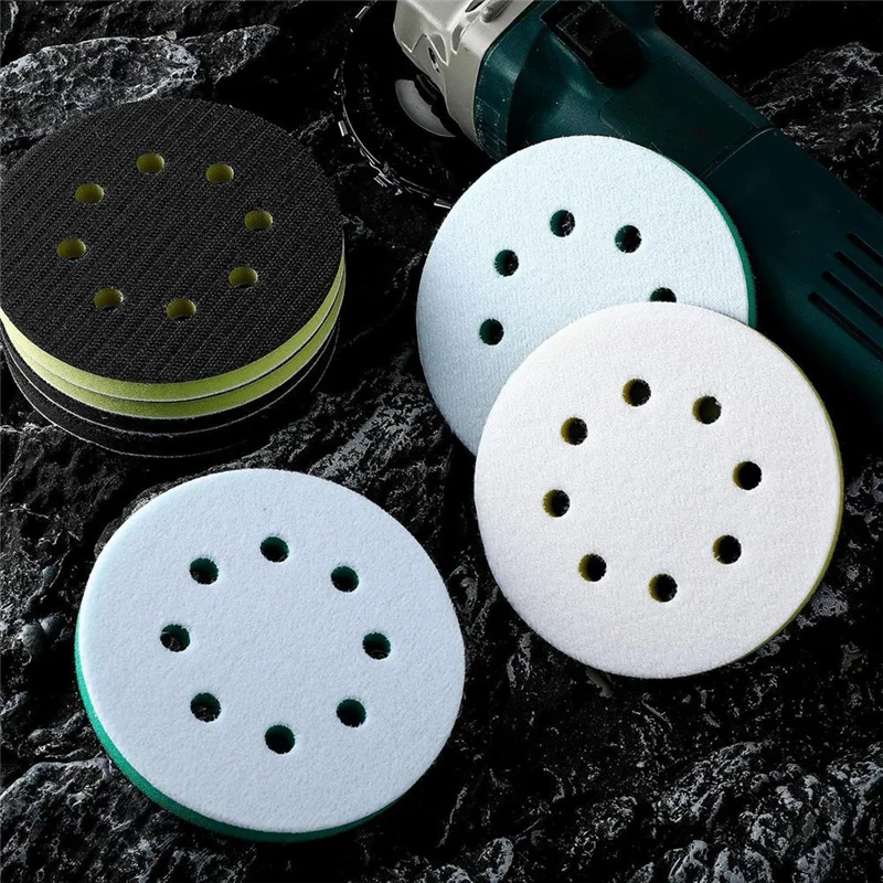 ABRW-9 Pcs Foam Sanding Pads 5 Inch 8 Holes Orbital Sander Foam Pad Interface Hook And Loop Soft Medium Hard Sponge Cushion
ABRW-9 Pcs Foam Sanding Pads 5 Inch 8 Holes Orbital Sander Foam Pad Interface Hook And Loop Soft Medium Hard Sponge Cushion