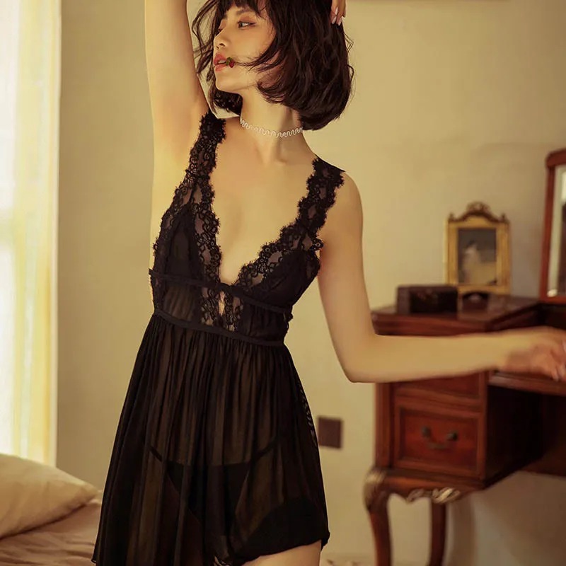 Hot Sexy Plus Size Lingerie Lace Design Thin See-through Nightgown Mesh Sexy Open Baby Underwewear Sleepdress 2025
Hot Sexy Plus Size Lingerie Lace Design Thin See-through Nightgown Mesh Sexy Open Baby Underwewear Sleepdress 2025