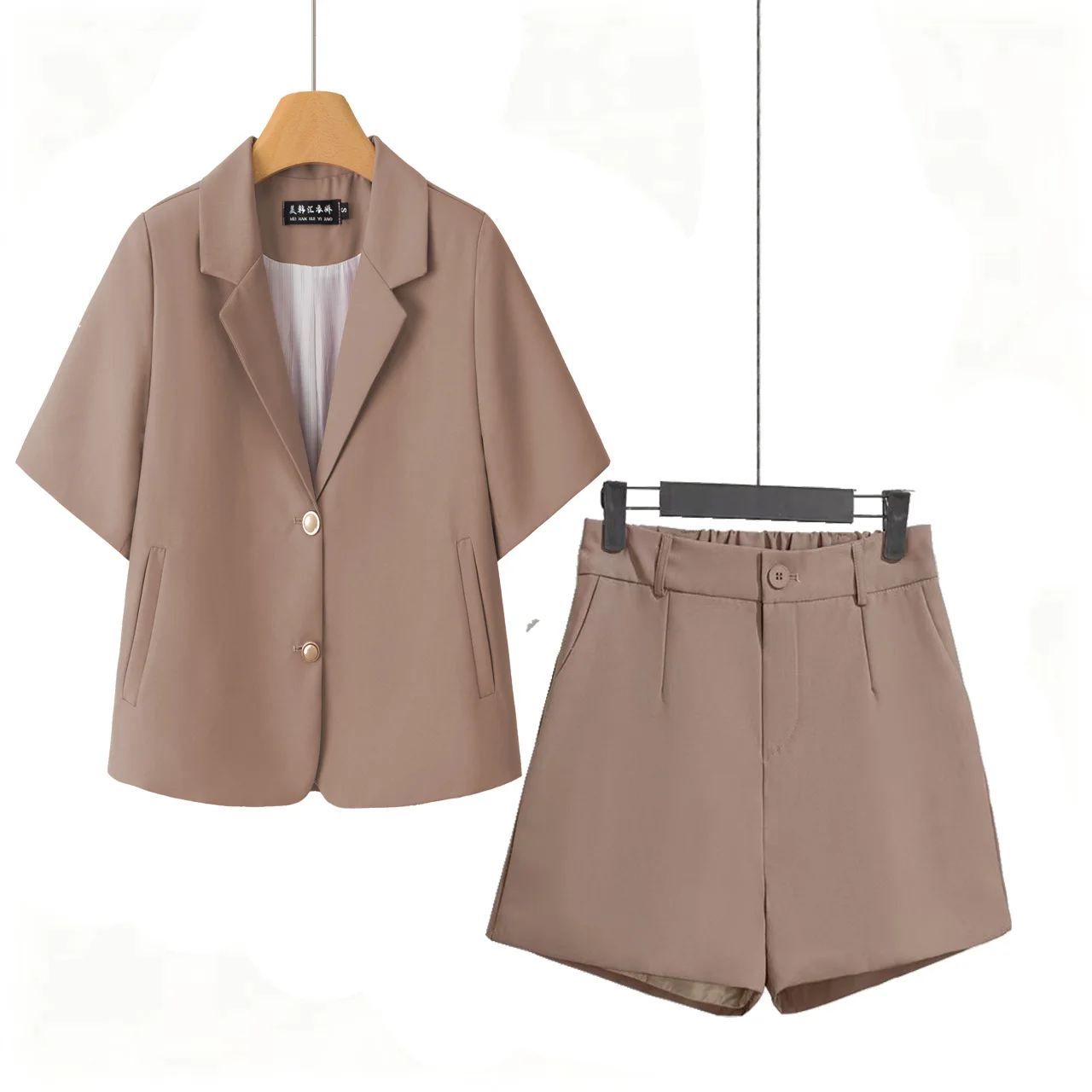 Suit Women's Small Blazer Women's Short Sleeve 2026 Summer New Simple Commuter Short Small Suit Two-piece Suit Women
Suit Women's Small Blazer Women's Short Sleeve 2026 Summer New Simple Commuter Short Small Suit Two-piece Suit Women