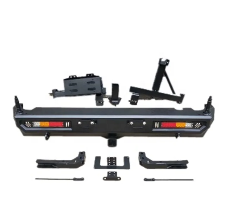 New Rear Bumper With Spare Tire Carrier & Fuel Tank Holder for Suzuki Jimny JB64 JB74 2018+
New Rear Bumper With Spare Tire Carrier & Fuel Tank Holder for Suzuki Jimny JB64 JB74 2018+