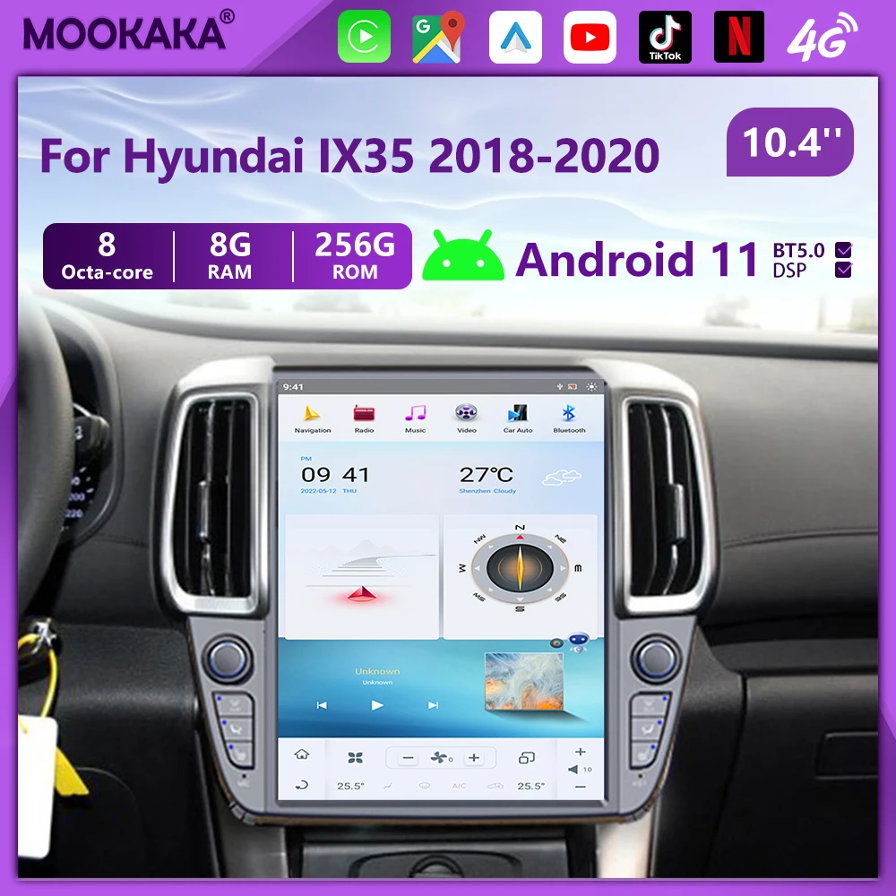 Для Hyundai IX35 2018-2020 6 ГБ + 128 ГБ Android 11 Tesla Style GPS-навигация, головное устройство, мультимедийный плеер, авторадио, Carplay DSP BT
Для Hyundai IX35 2018-2020 6 ГБ + 128 ГБ Android 11 Tesla Style GPS-навигация, головное устройство, мультимедийный плеер, авторадио, Carplay DSP BT