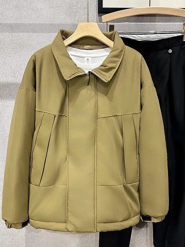 Модная утепленная хлопковая куртка с воротником для мужчин, свободный крой, теплая, осенне-зимняя, рабочая одежда, верхняя одежда, молодежная, на молнии
Модная утепленная хлопковая куртка с воротником для мужчин, свободный крой, теплая, осенне-зимняя, рабочая одежда, верхняя одежда, молодежная, на молнии