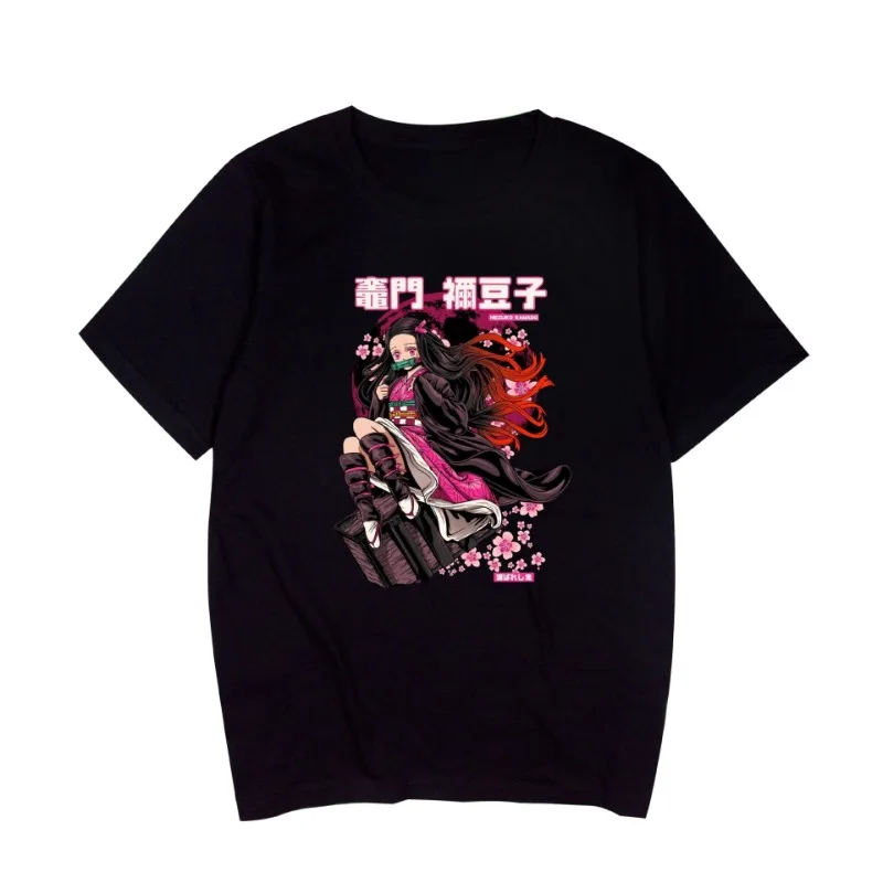 Anime Kamado Nezuko Demon Slayer T Shirt Summer Cotton Men Women Streetwear Casual Couple tee Harajuku Hip Hop Casual
Anime Kamado Nezuko Demon Slayer T Shirt Summer Cotton Men Women Streetwear Casual Couple tee Harajuku Hip Hop Casual