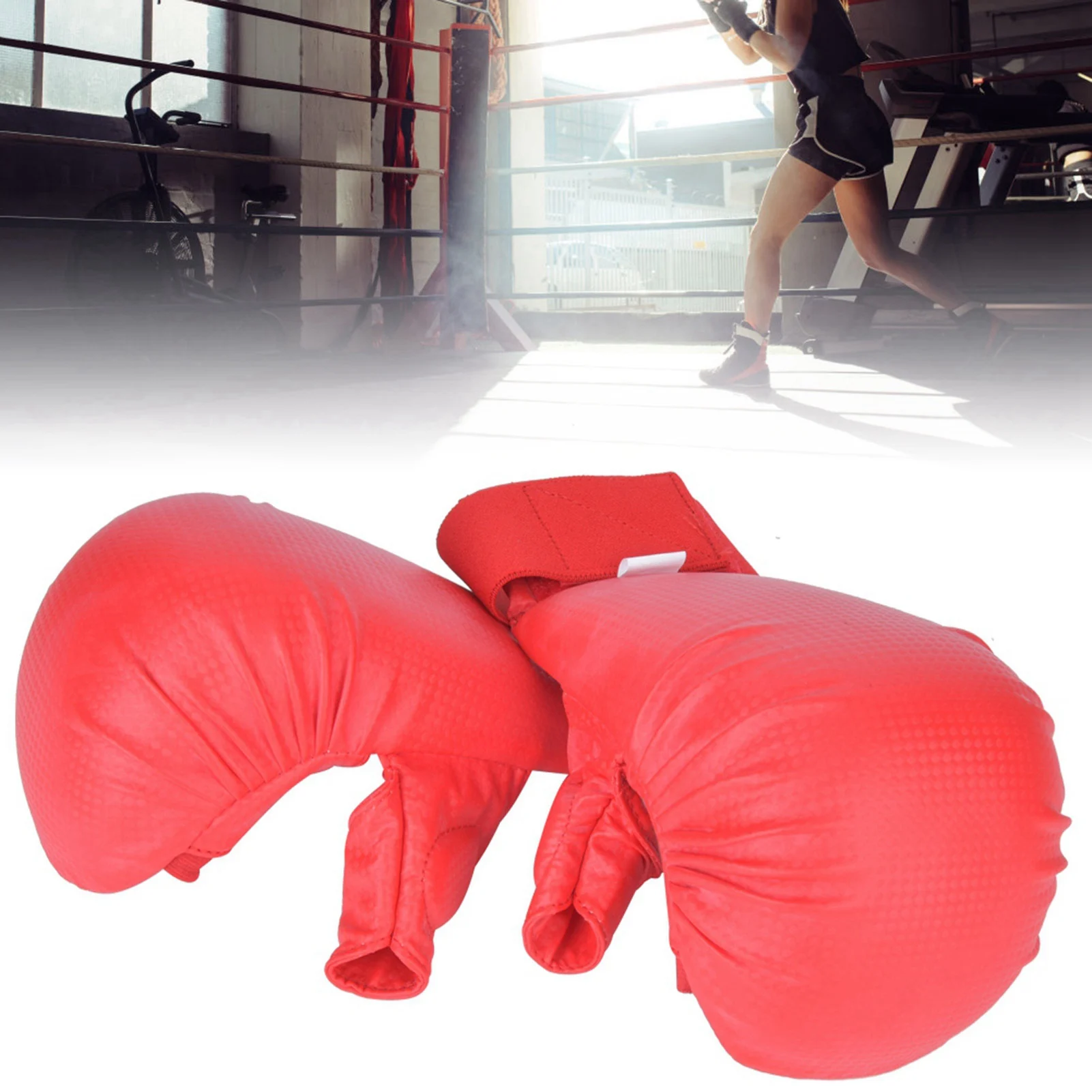A Pair of Boxing Gloves Karate Hand Protector with Thumb Protector for Martial Arts Sports Game Training Boxing Gloves
A Pair of Boxing Gloves Karate Hand Protector with Thumb Protector for Martial Arts Sports Game Training Boxing Gloves