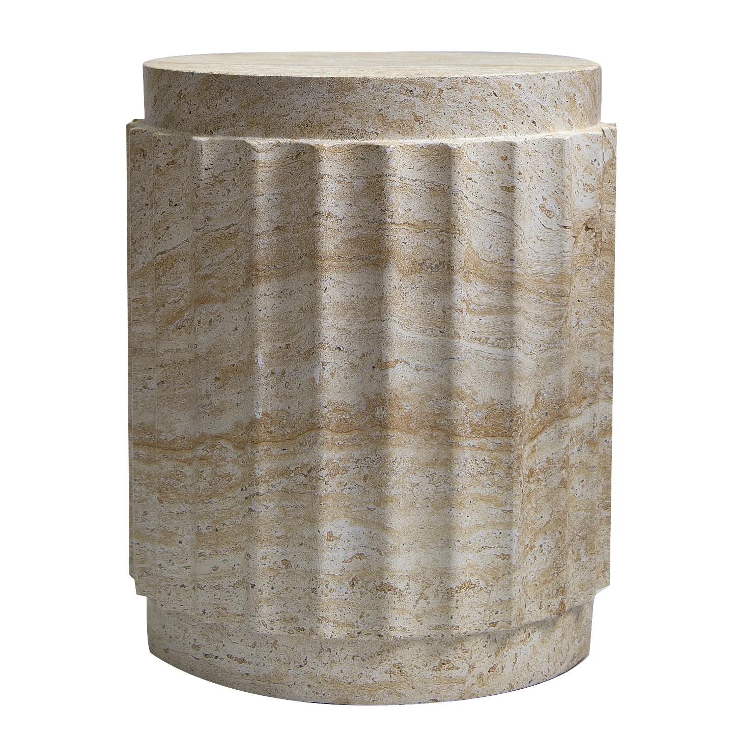 Modern imitation travertine texture Roman column edge few ancient style home round coffee table balcony simple movable
Modern imitation travertine texture Roman column edge few ancient style home round coffee table balcony simple movable